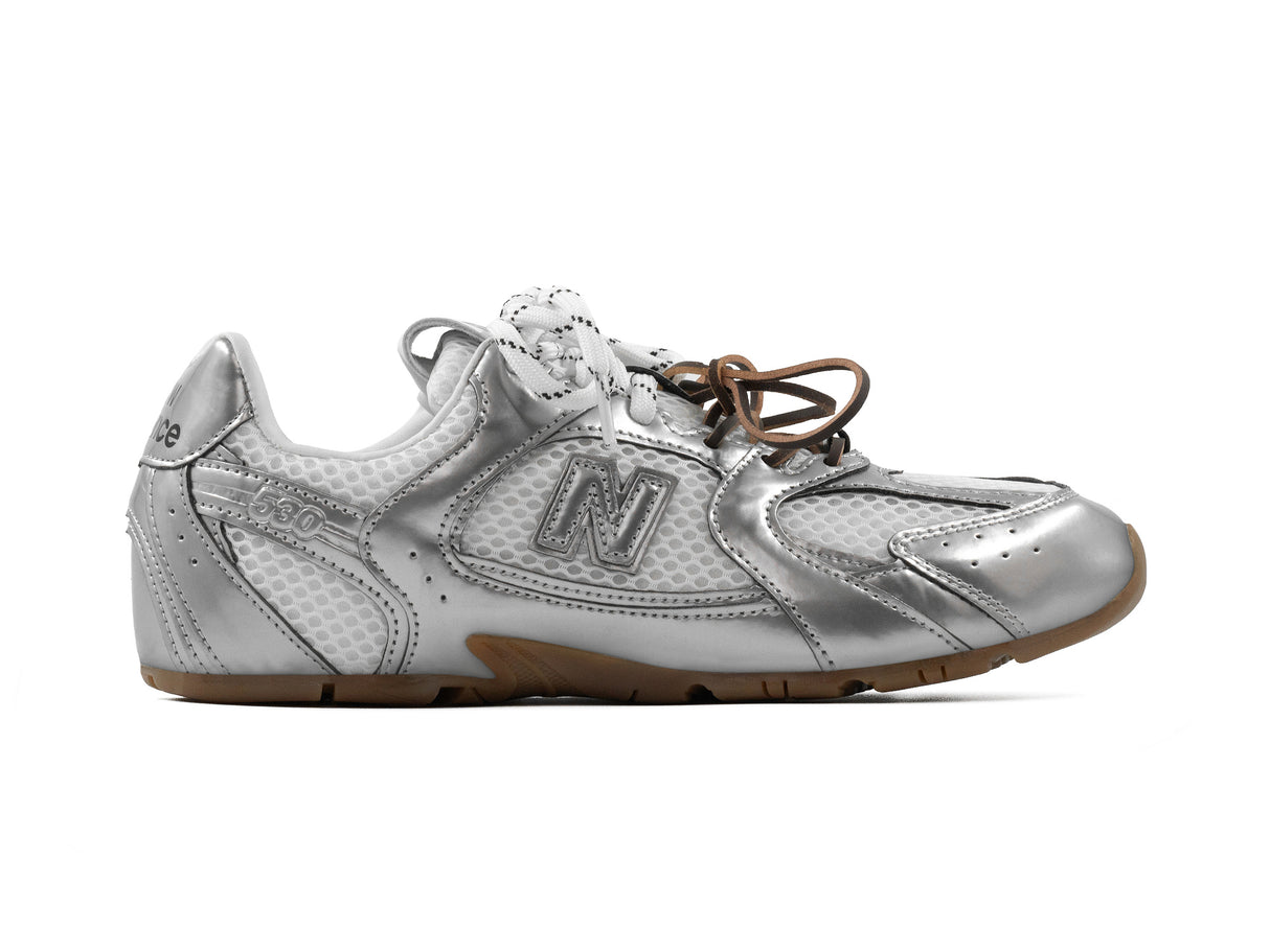 Tenis New Balance 530 SL Miu Miu Silver Platinum Importado