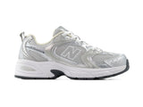 Tenis New Balance 530 Silver Metallic Raincloud Polka Dots Importado