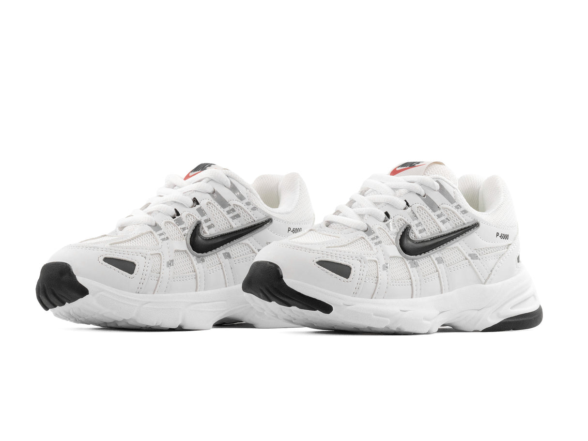 Tenis P6000 Blanco Negro Niño