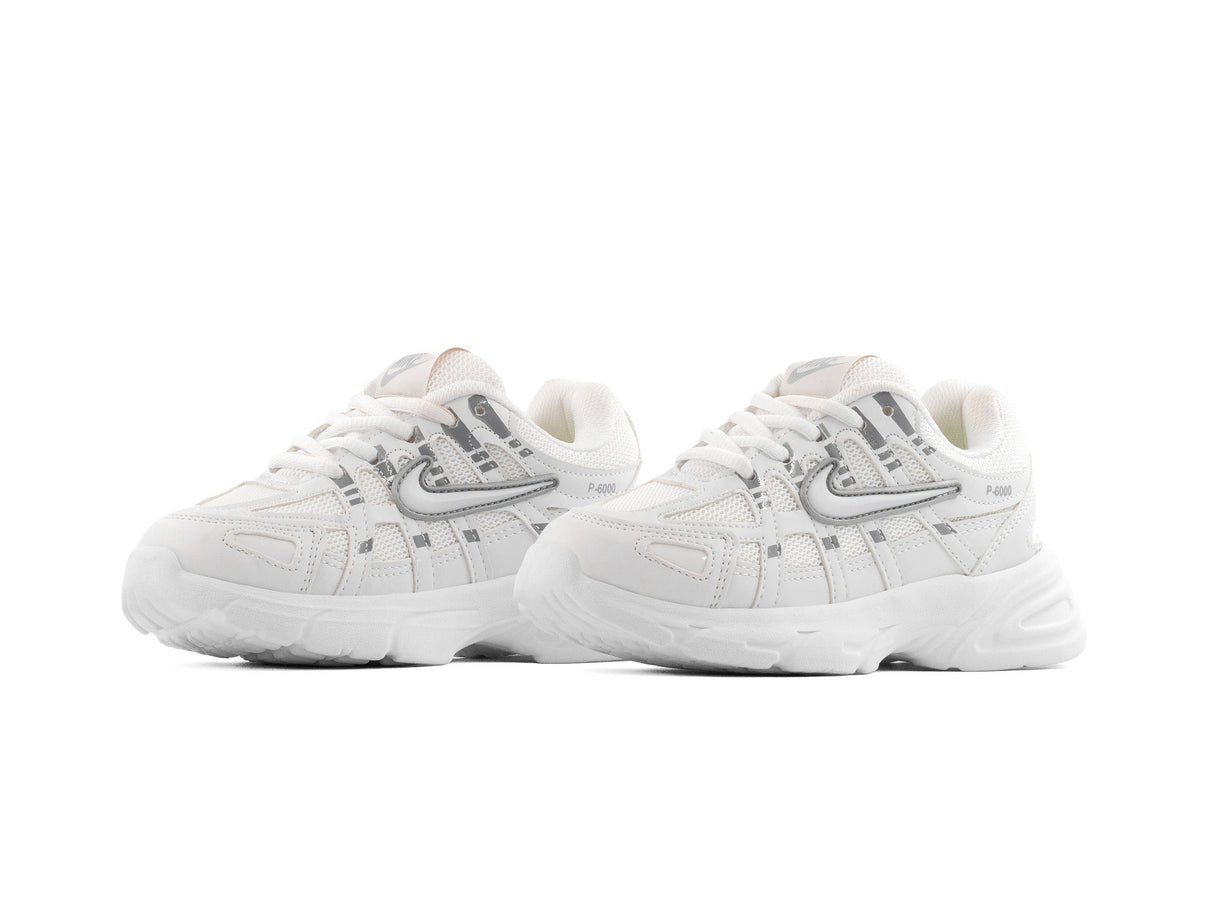 Tenis P6000 Blanco Plata Niño