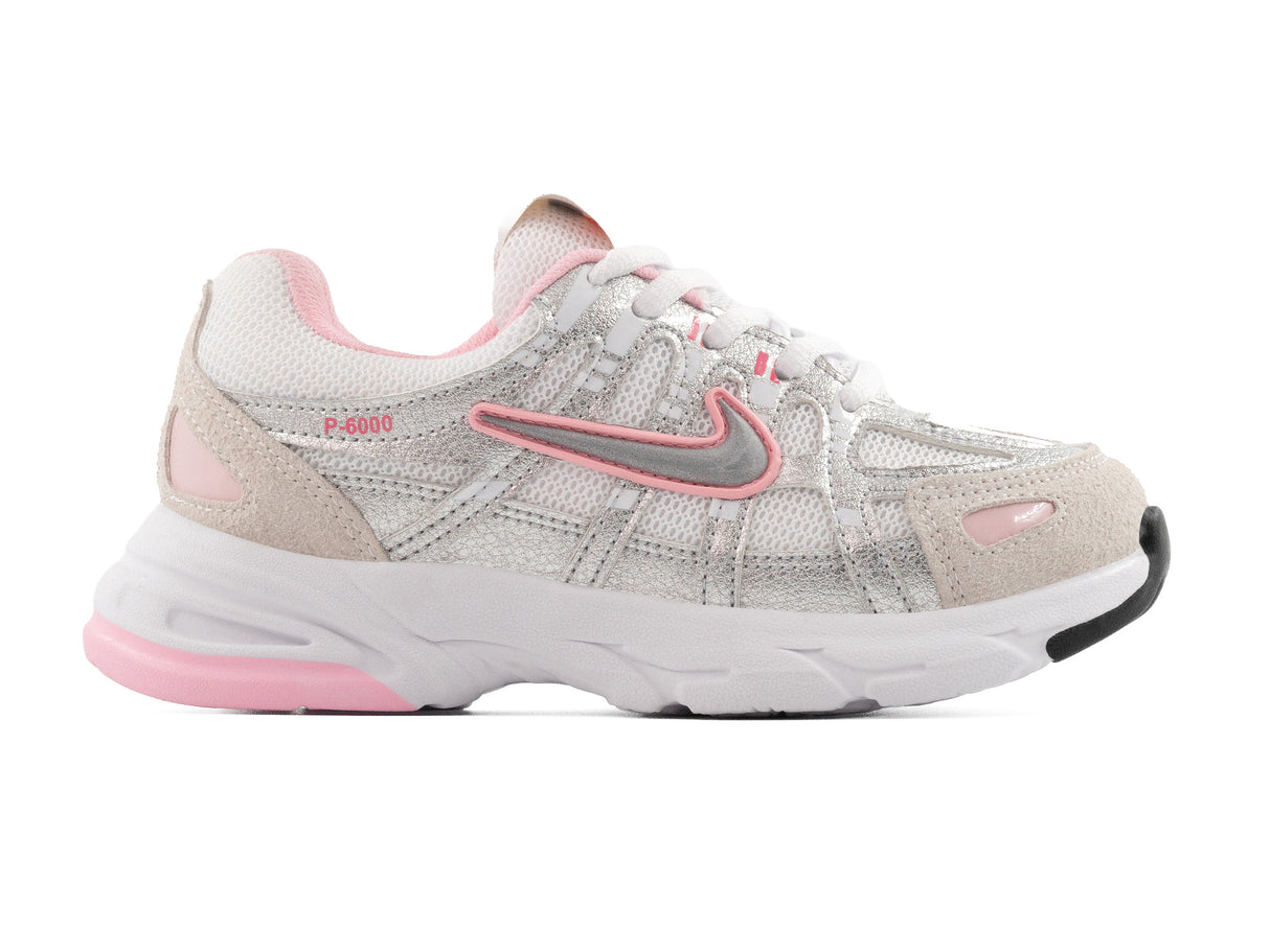 Tenis P6000 Plata Rosa Niño