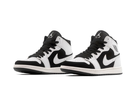 Tenis Retro 1 Blanco Negro Panda
