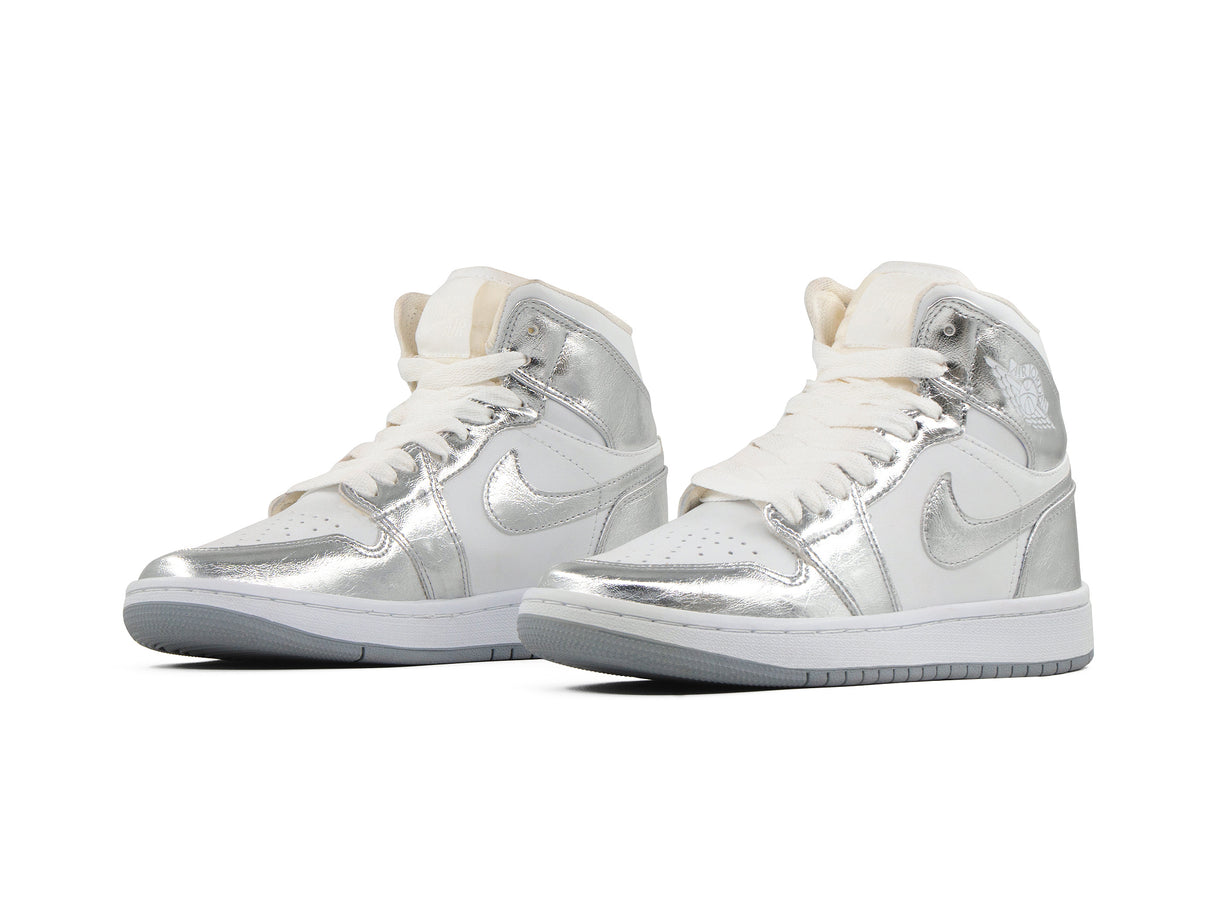 Paq 6 Pares Tenis Retro 1 Blanco Plata 22/25.5