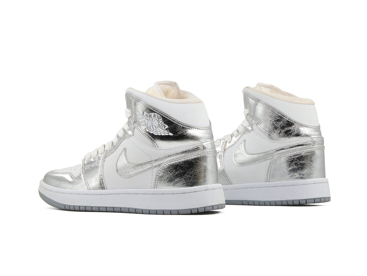 Tenis Retro 1 Blanco Plata