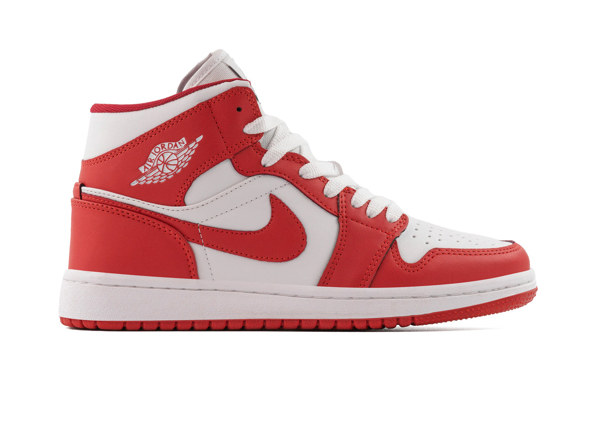 Tenis Retro 1 Blanco Rojo