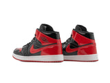 Paq 6 Pares Tenis Retro 1 Charol Negro Rojo 25/28.5