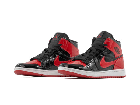 Paq 6 Pares Tenis Retro 1 Charol Negro Rojo 25/28.5