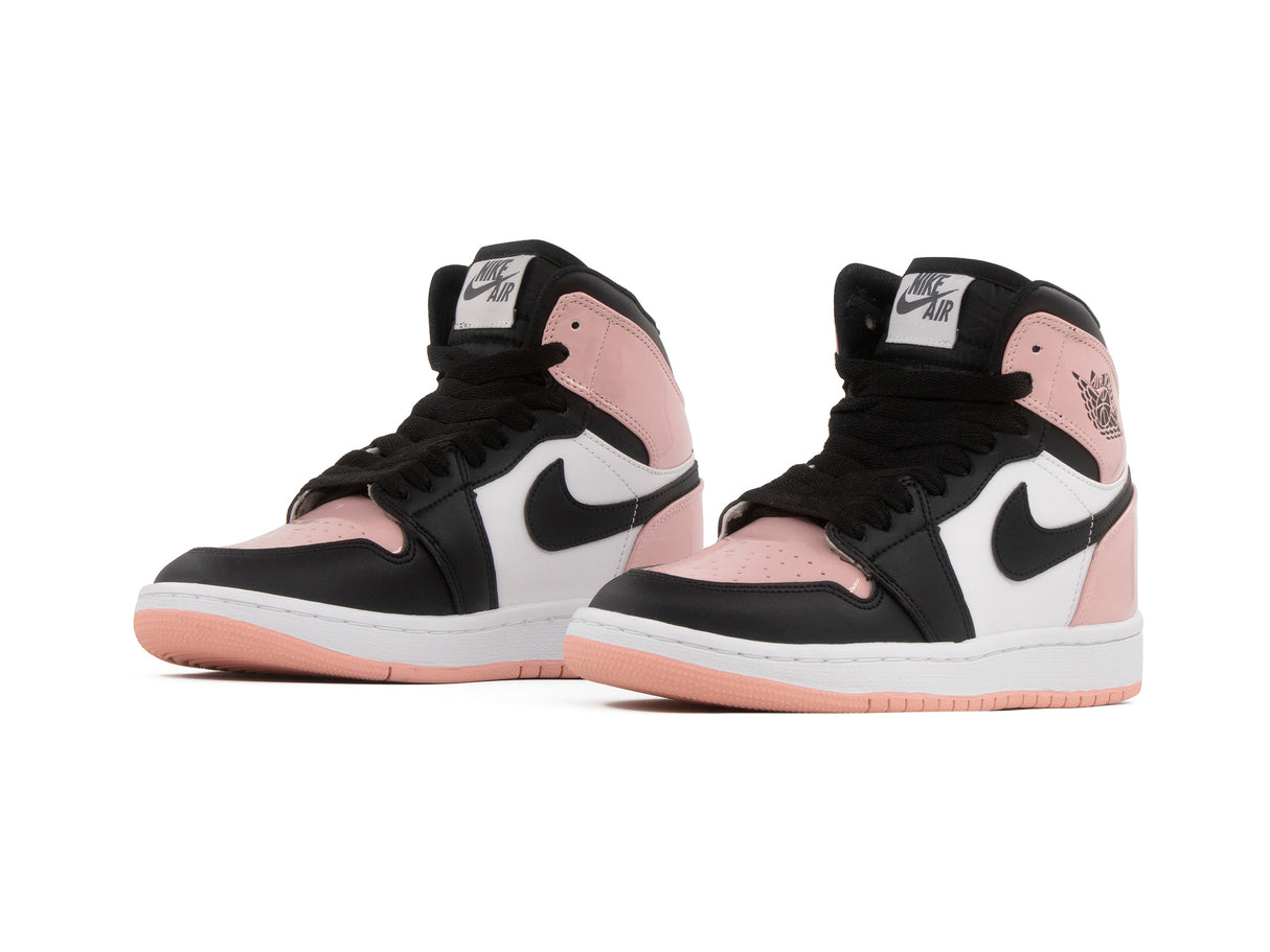Paq 6 Pares Tenis Retro 1 Charol Negro Rosa 22/25.5