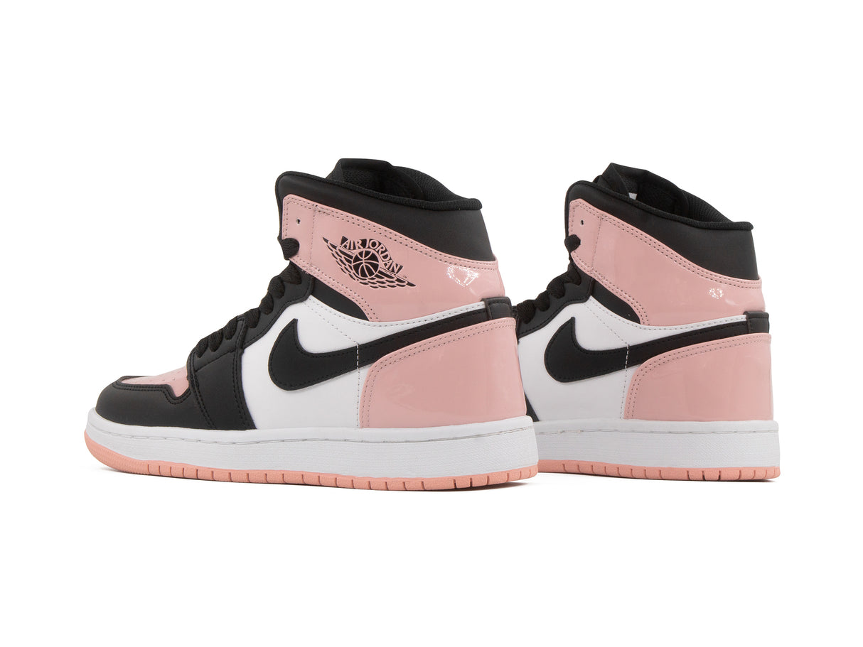 Paq 6 Pares Tenis Retro 1 Charol Negro Rosa 22/25.5