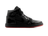 Paq 6 Pares Tenis Retro 1 Charol Negro Suela Rojo 25/28.5