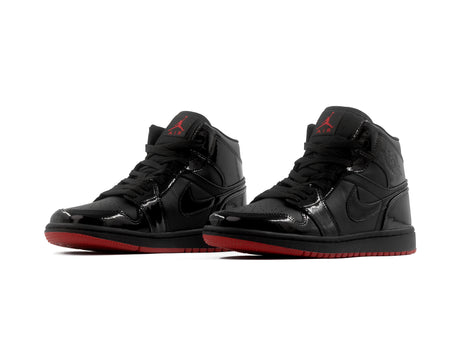 Paq 6 Pares Tenis Retro 1 Charol Negro Suela Rojo 25/28.5