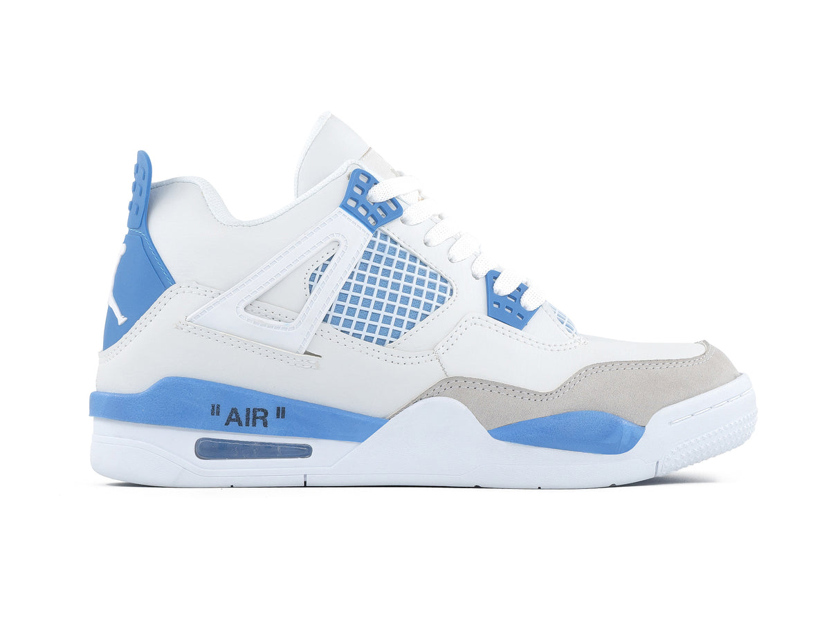 Paq 6 Pares Tenis Retro 4 Blanco Azul 26/29.5