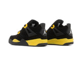 Tenis Retro 4 Negro Amarillo Niño