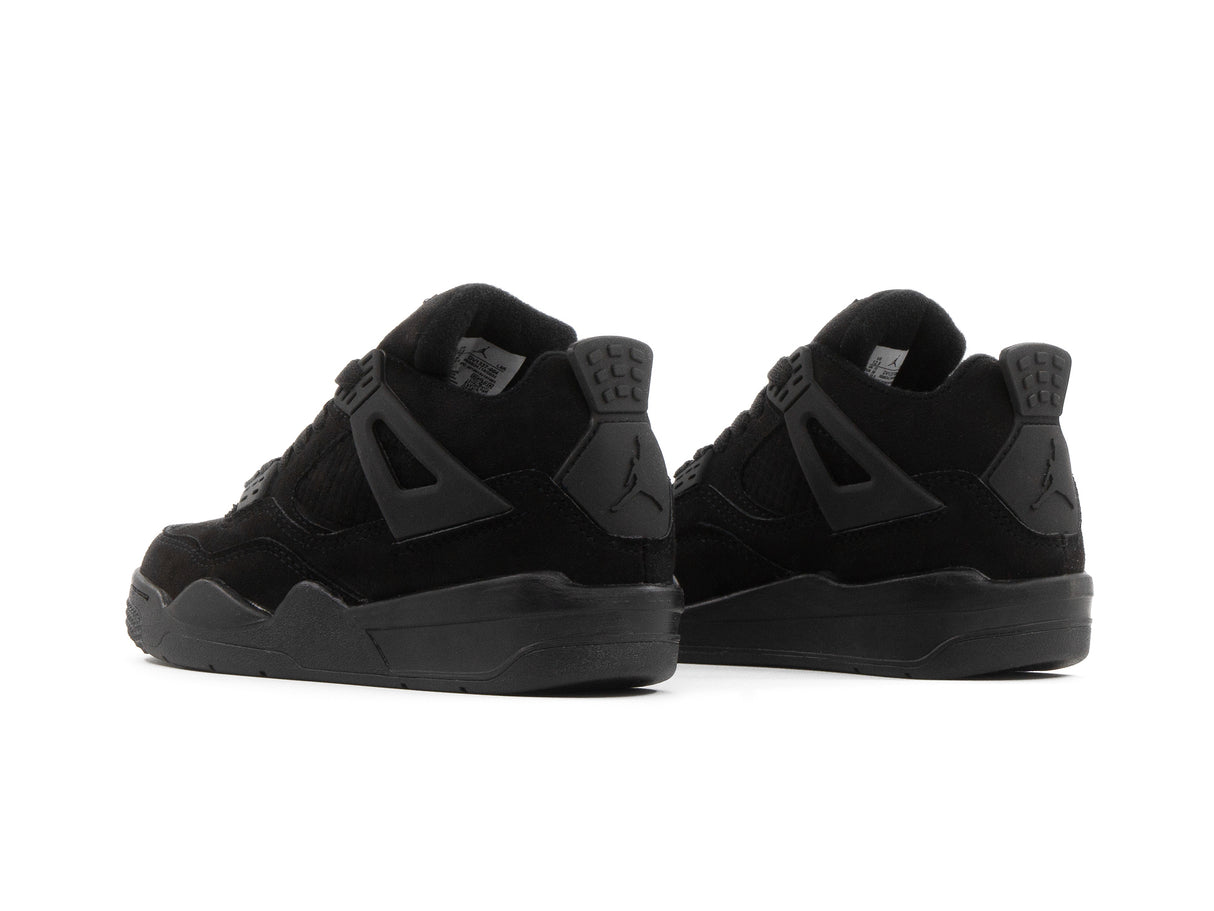 Tenis Retro 4 Negro Total Niño