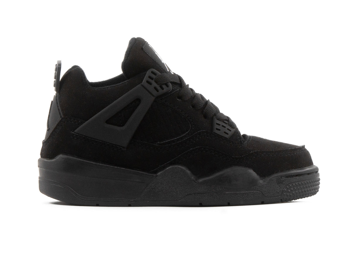Tenis Retro 4 Negro Total Niño