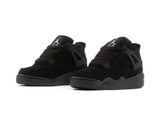 Tenis Retro 4 Negro Total Niño