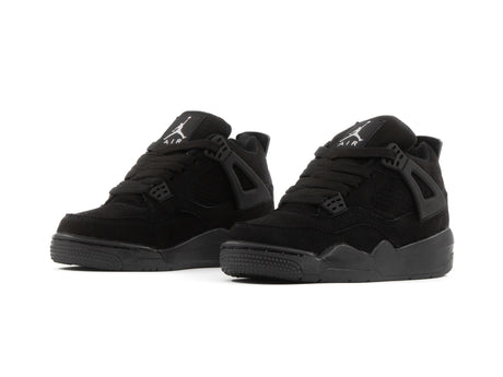 Tenis Retro 4 Negro Total Niño
