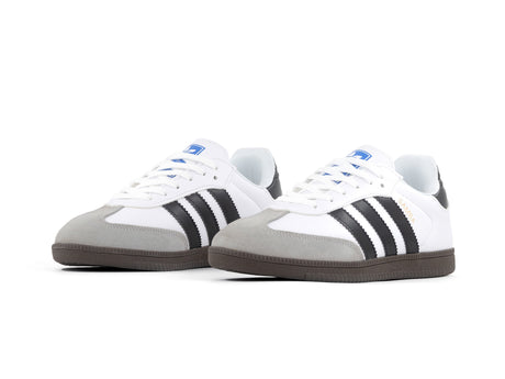 Tenis Samba Blanco Negro Gris