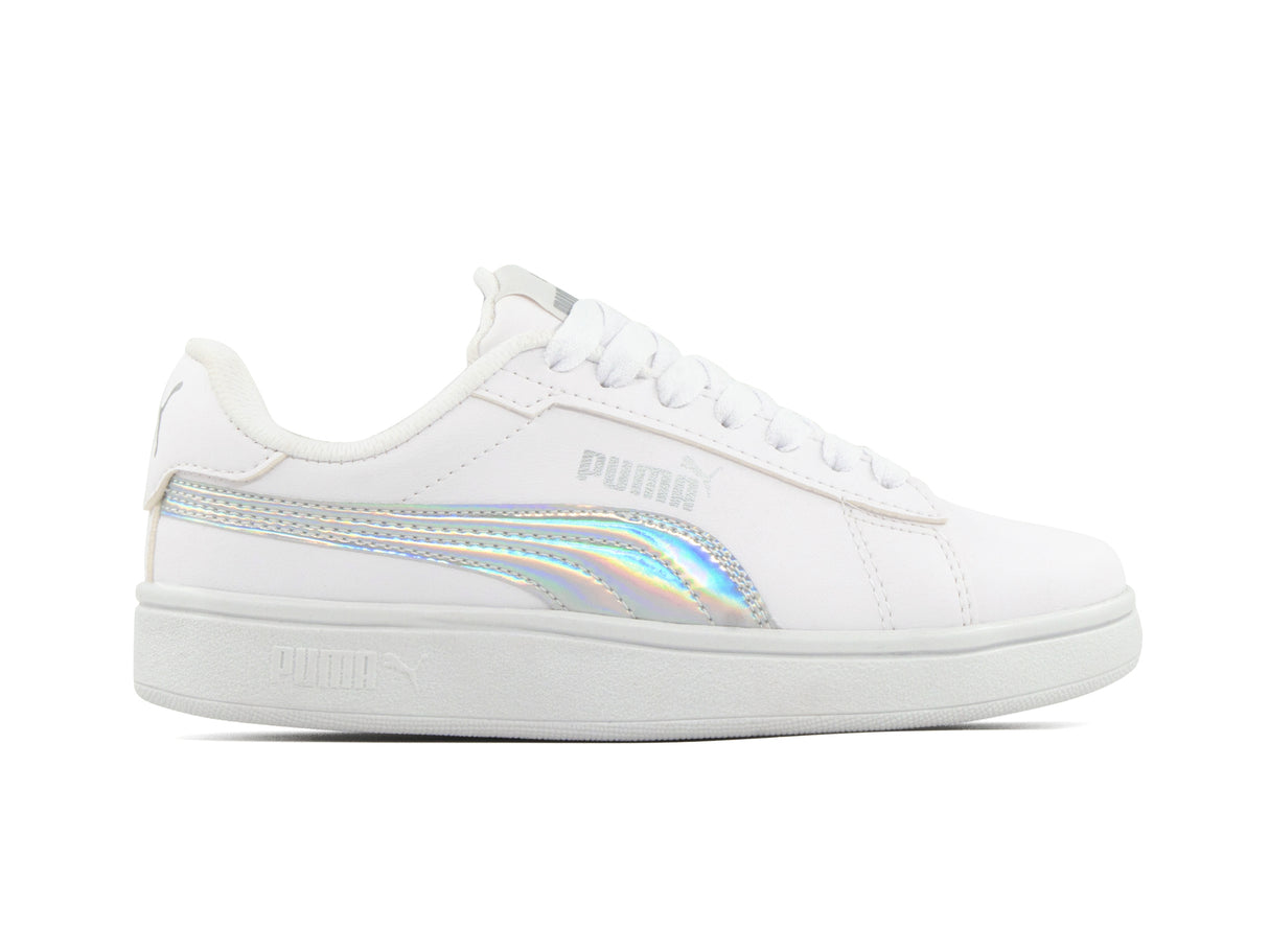 Tenis Smash Blanco Plata