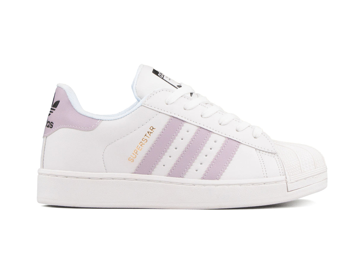Tenis Superstar Blanco Lila