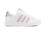 Tenis Superstar Blanco Lila