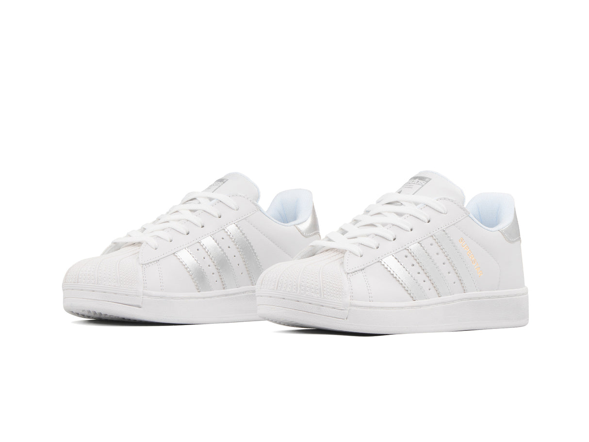 Tenis Superstar Blanco Plata