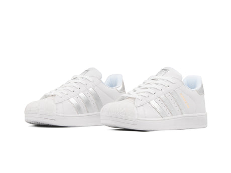 Tenis Superstar Blanco Plata