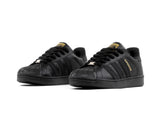 Paq 6 Pares Tenis Superstar Negro Oro 22/25.5