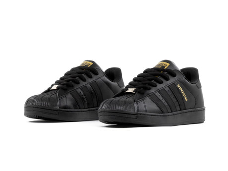 Paq 6 Pares Tenis Superstar Negro Oro 26/29.5