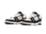 Tenis LV Trainer Blanco Negro Importado