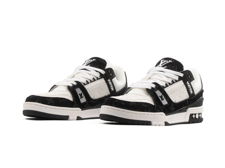 Tenis LV Trainer Blanco Negro Importado