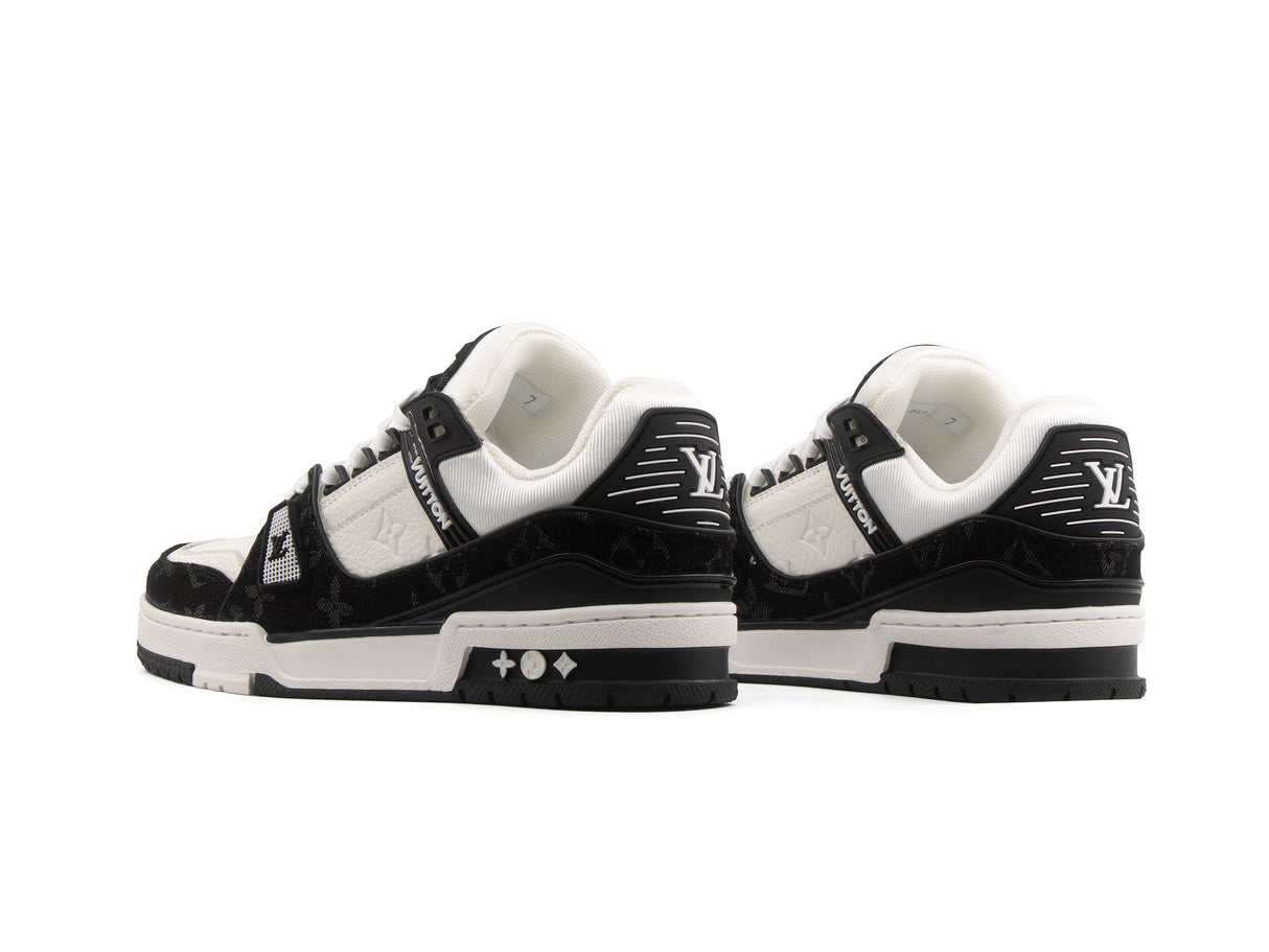 Tenis LV Trainer Blanco Negro Importado
