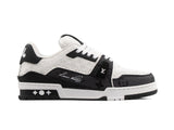 Tenis LV Trainer Negro Blanco Importado