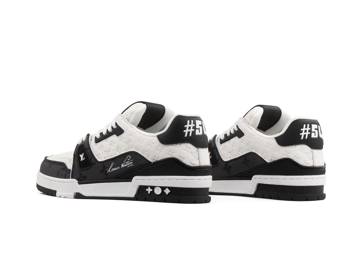 Tenis LV Trainer Negro Blanco Importado