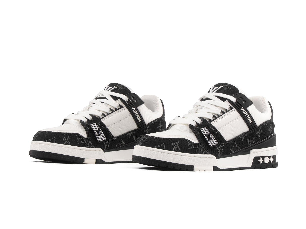 Tenis LV Trainer Premium Blanco Negro Importado