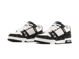 Tenis LV Trainer Premium Blanco Negro Importado
