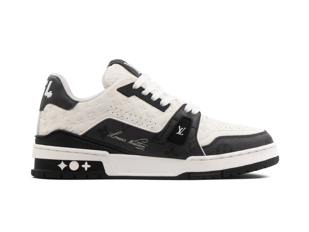 Tenis LV Trainer Premium Negro Blanco Importado