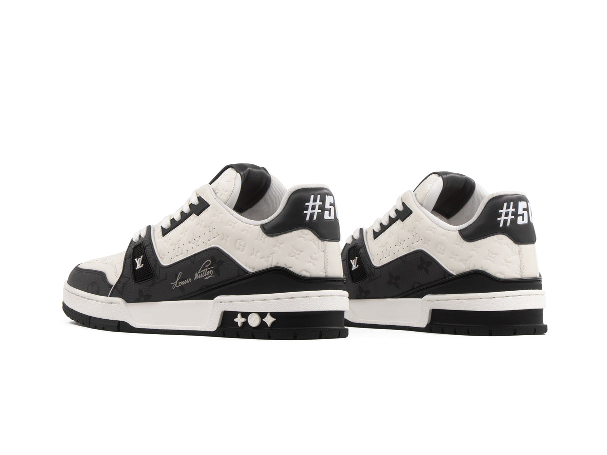 Tenis LV Trainer Premium Negro Blanco Importado