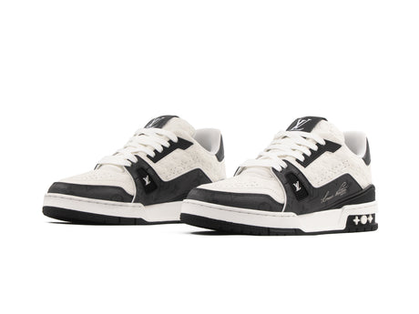 Tenis LV Trainer Premium Negro Blanco Importado