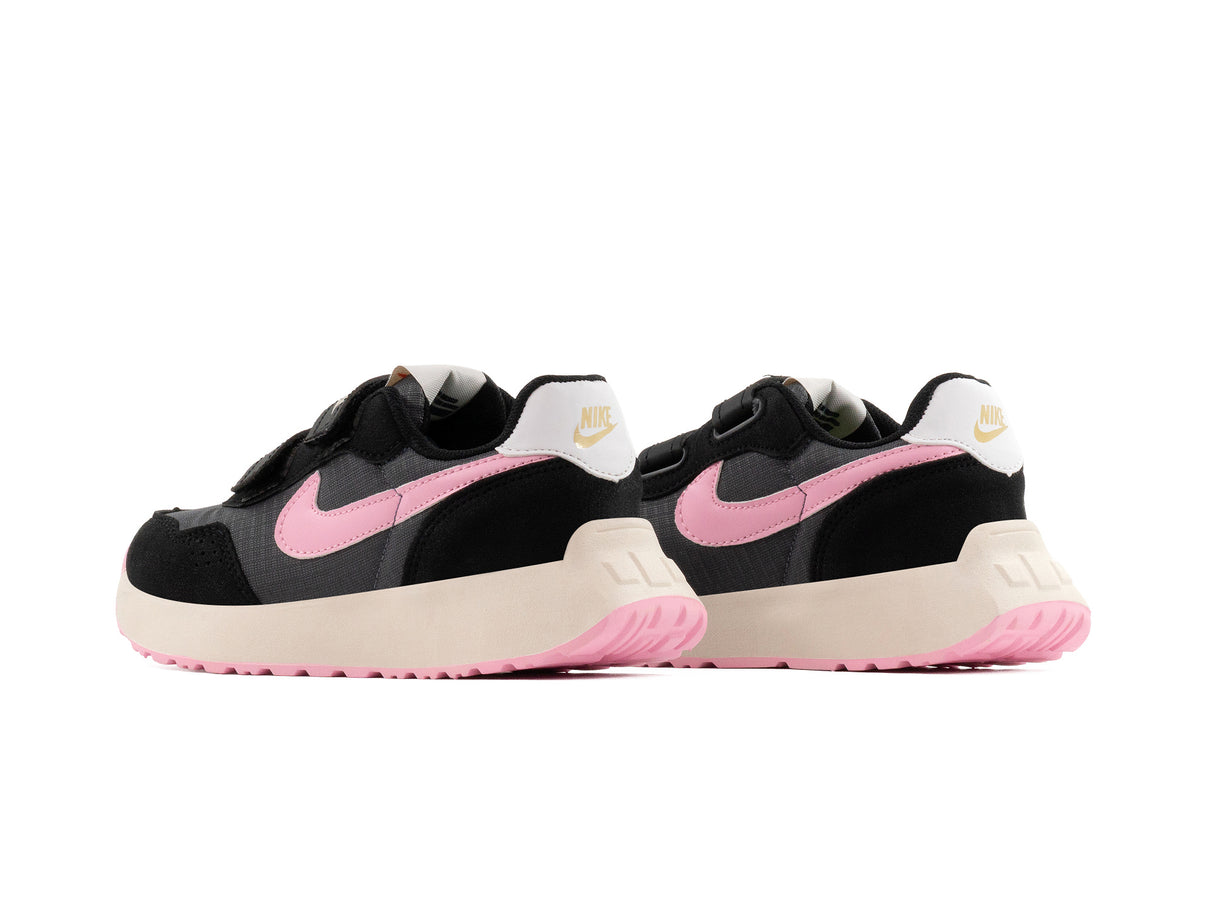 Tenis Valiant Negro Rosa Niño