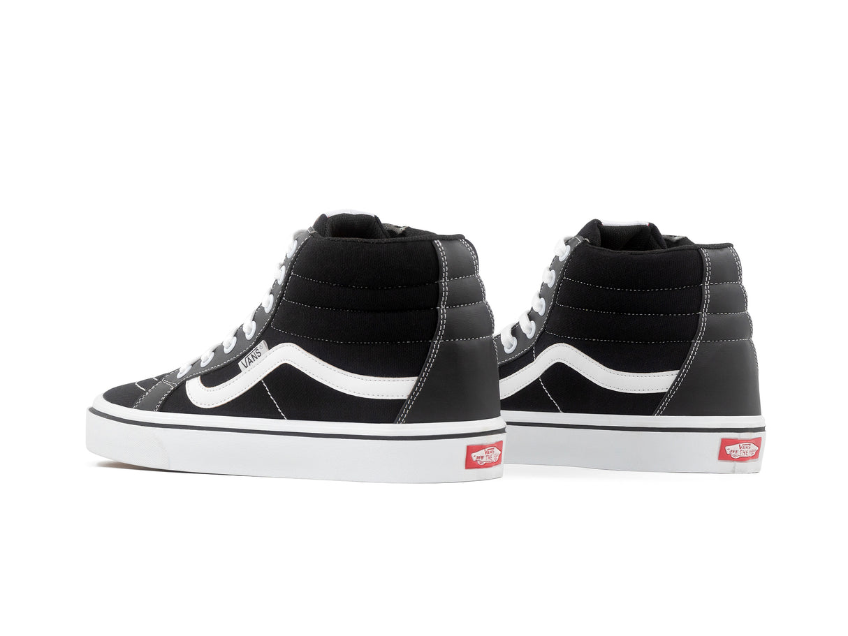 Tenis Vans Bota Negro Blanco