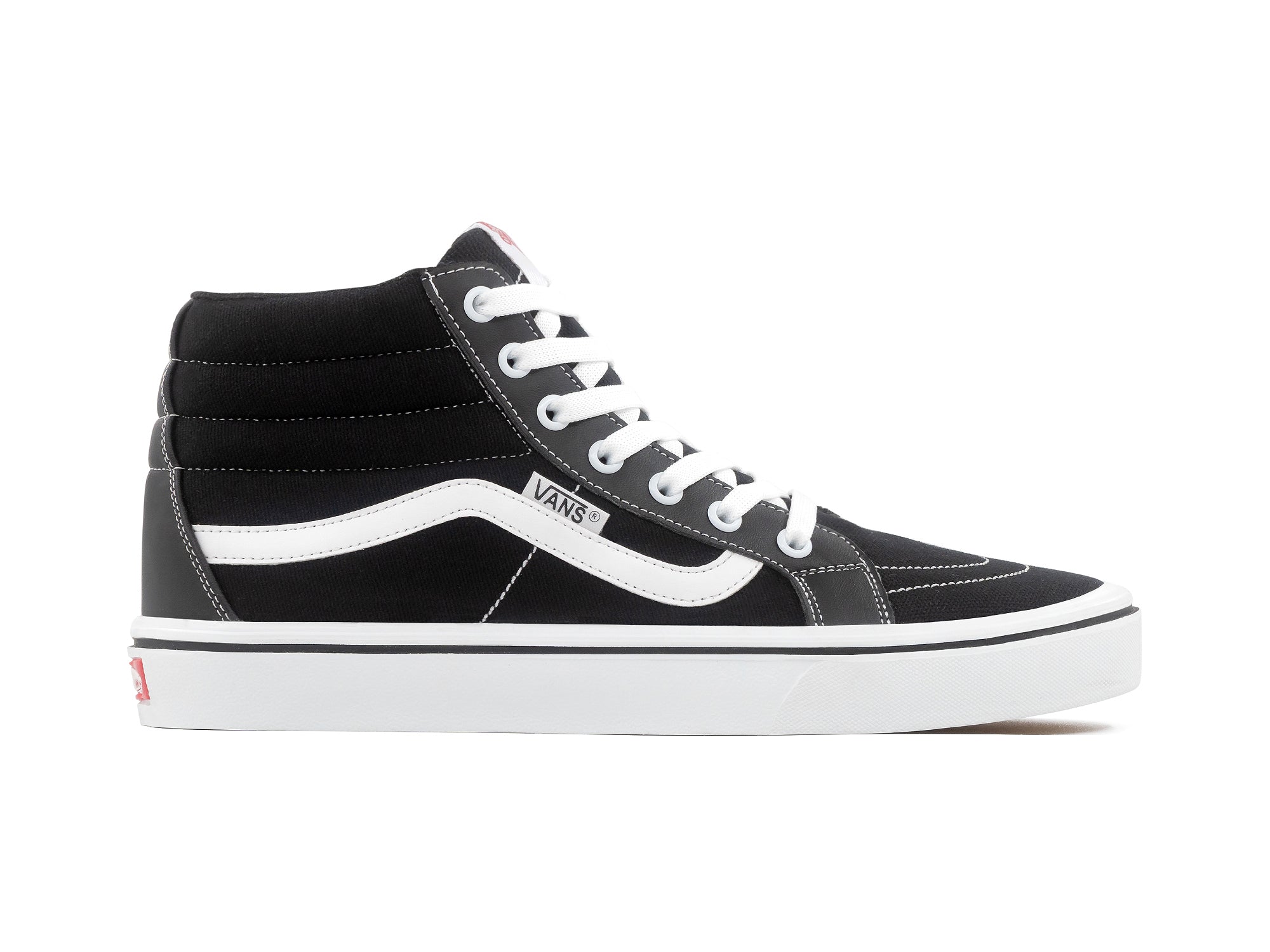 Tenis Vans Bota Negro Blanco