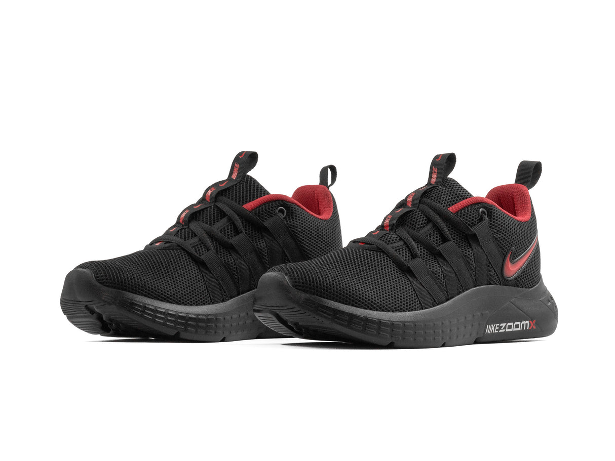 Tenis Zoom Negro Rojo