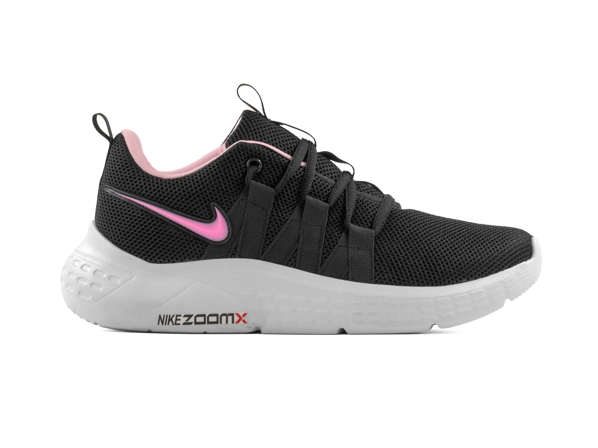 Tenis Zoom Negro Rosa Pastel