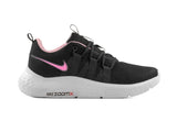 Tenis Zoom Negro Rosa Pastel