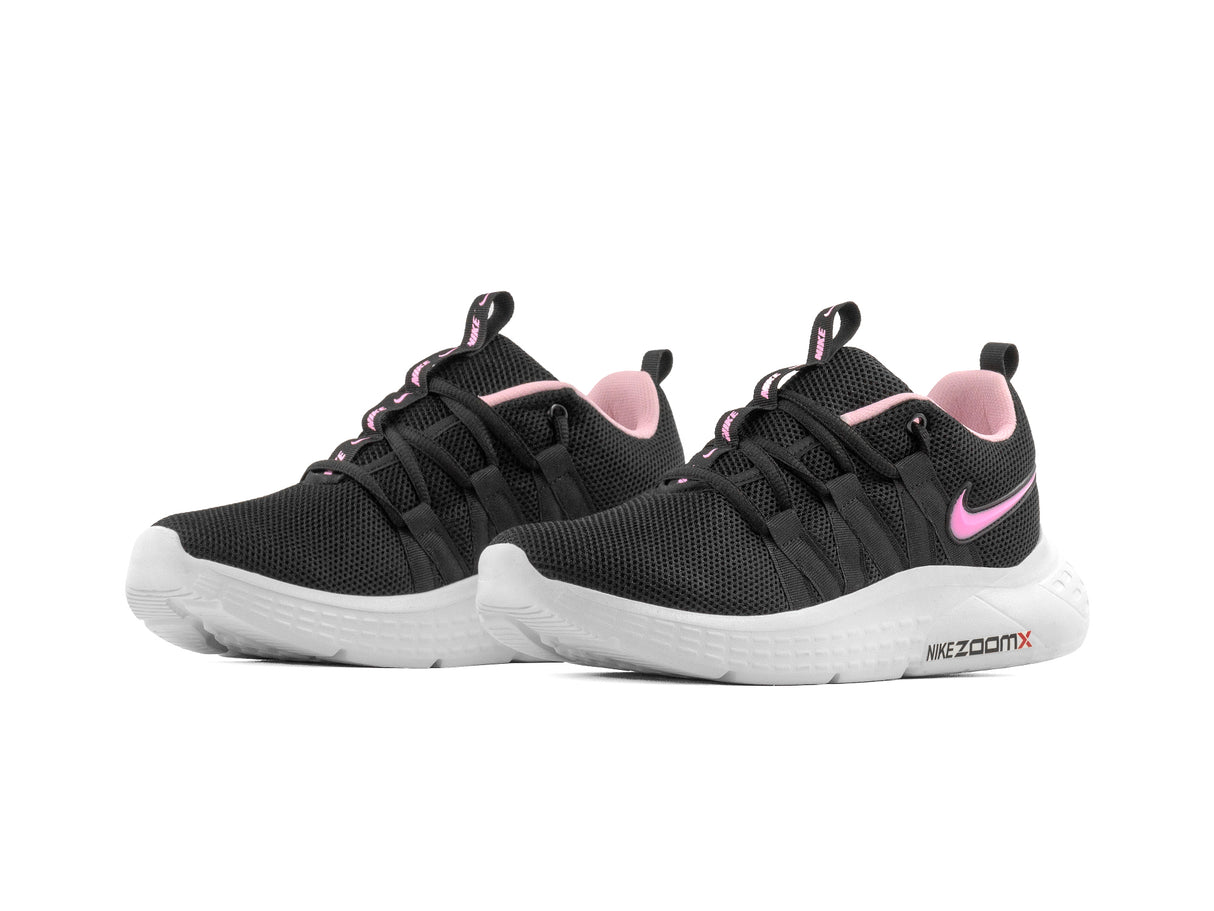 Tenis Zoom Negro Rosa Pastel