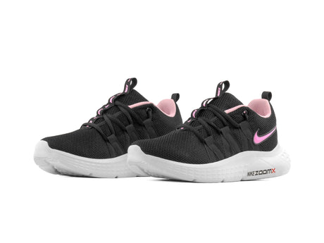 Tenis Zoom Negro Rosa Pastel
