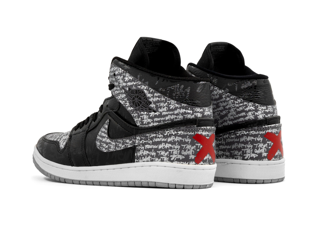 Tenis Retro 1 Negro Rebelion