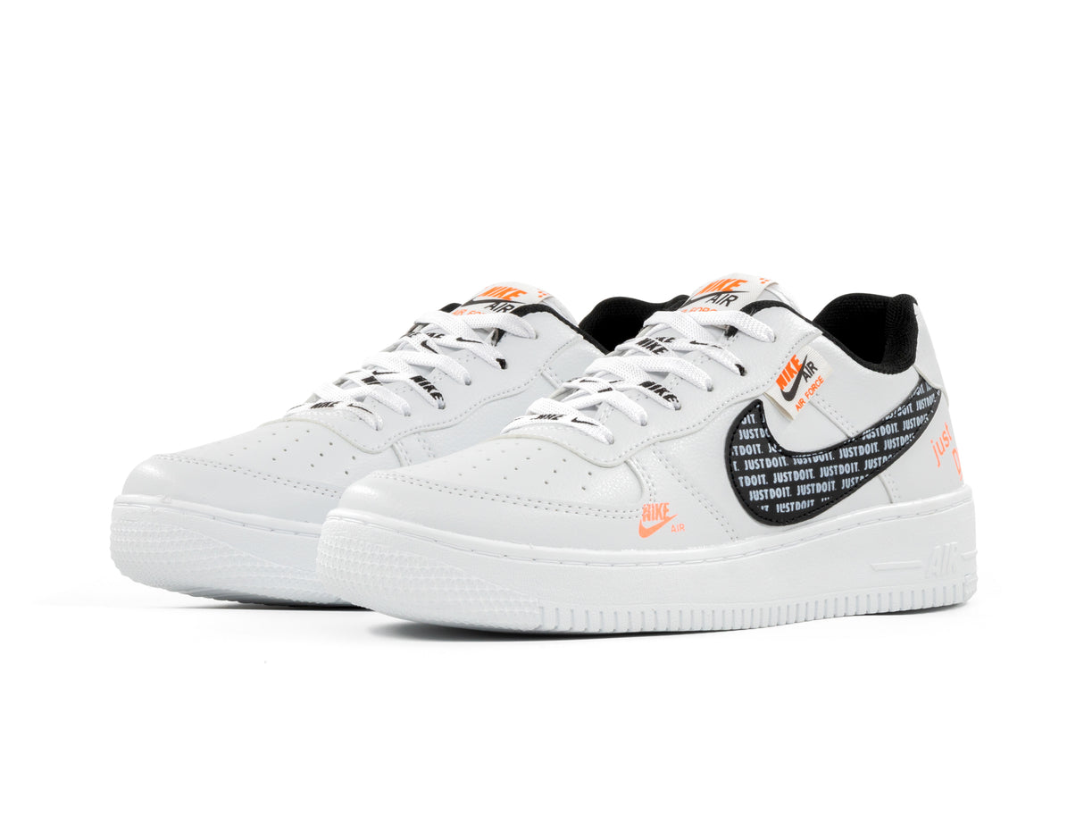 Tenis 270 Blanco Negro Naranja