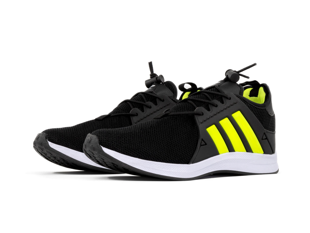 Paq 6 Pares Tenis 018 Negro Amarillo Neon 25/28.5